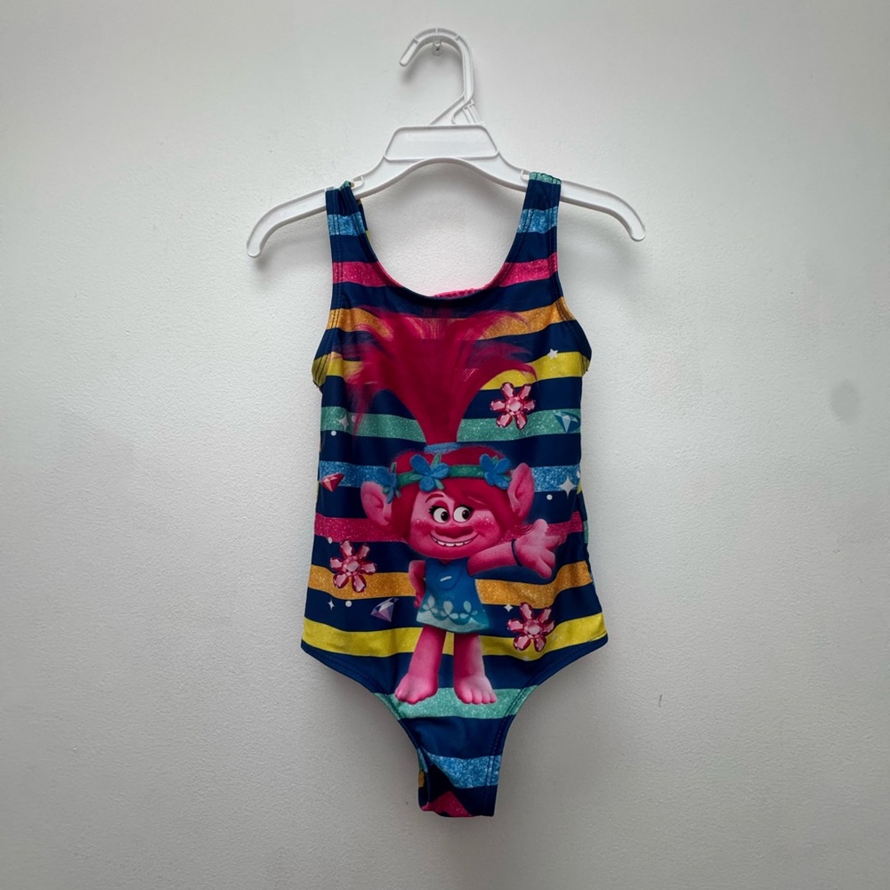Trolls Pink and Blue One Piece Swimsuit